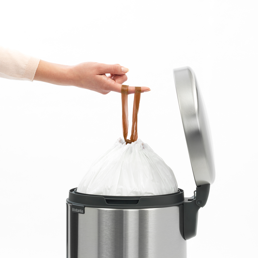 BASURERO BRABANTIA PEDAL NEWICON 12 LT MATT STEEL FINGERPRINT PROOF - 4