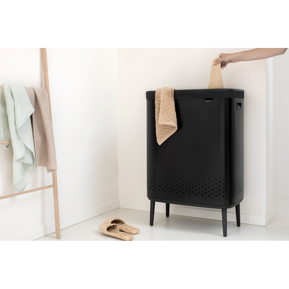 CONTENEDOR BRABANTIA ROPA BO HI 2 X 45 LT MATT BLACK - 6