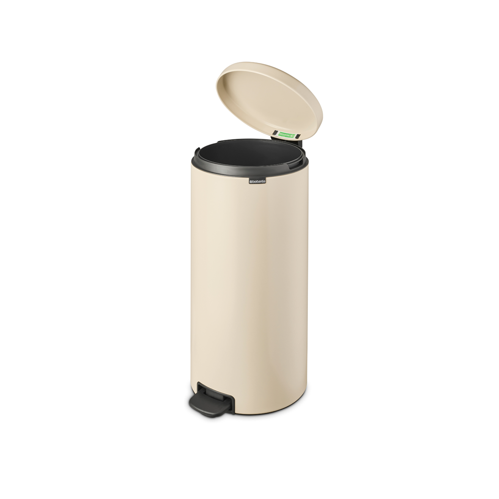 BASURERO PEDAL NEWICON 30 LT SOFT BEIGE - 3