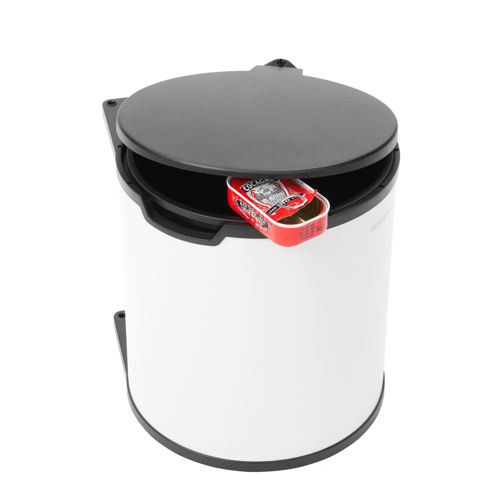 BASURERO BRABANTIA CON SOPORTE PUERTA 15 LT WHITE - 3