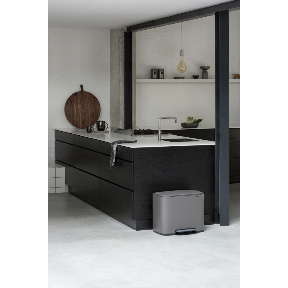 BASURERO BRABANTIA PEDAL BO 11 + 23 LT PLATINUM - 6