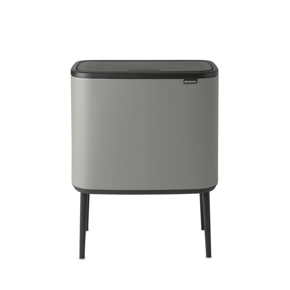 BASURERO BRABANTIA BO TOUCH 36 LT MINERAL CONCRETE GREY - 1
