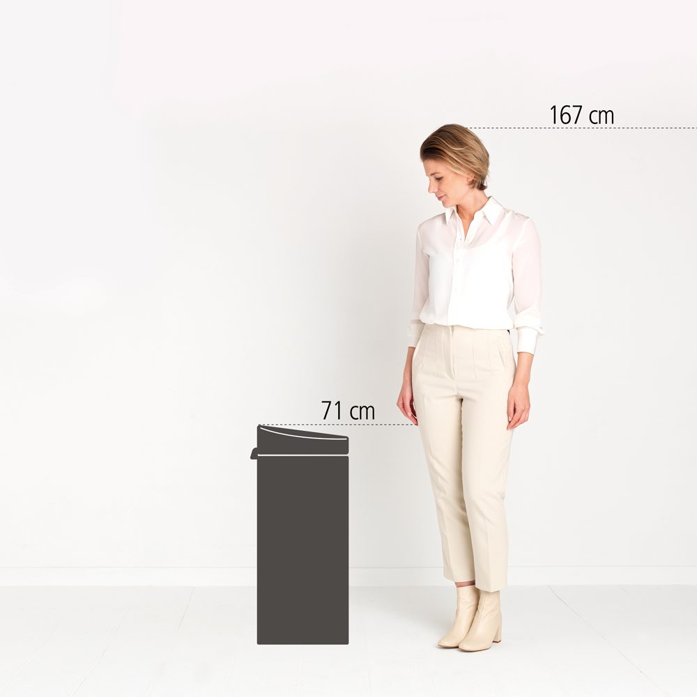 BASURERO BRABANTIA TOUCH NEW 30 LT MATT BLACK - 5