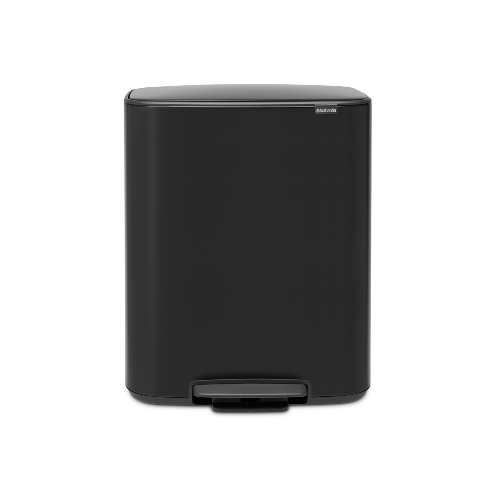 BASURERO BRABANTIA PEDAL BO 60 LT MATT BLACK - 1