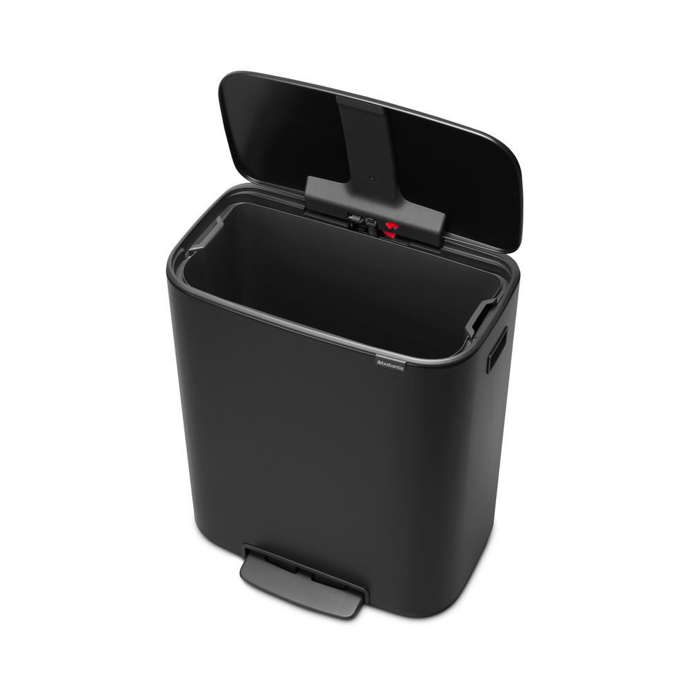BASURERO BRABANTIA PEDAL BO 60 LT MATT BLACK - 2