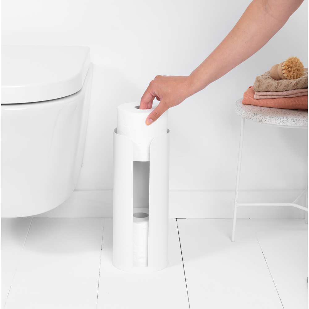 DISPENSADOR BRABANTIA ROLLOS PAPEL RENEW WHITE - 4