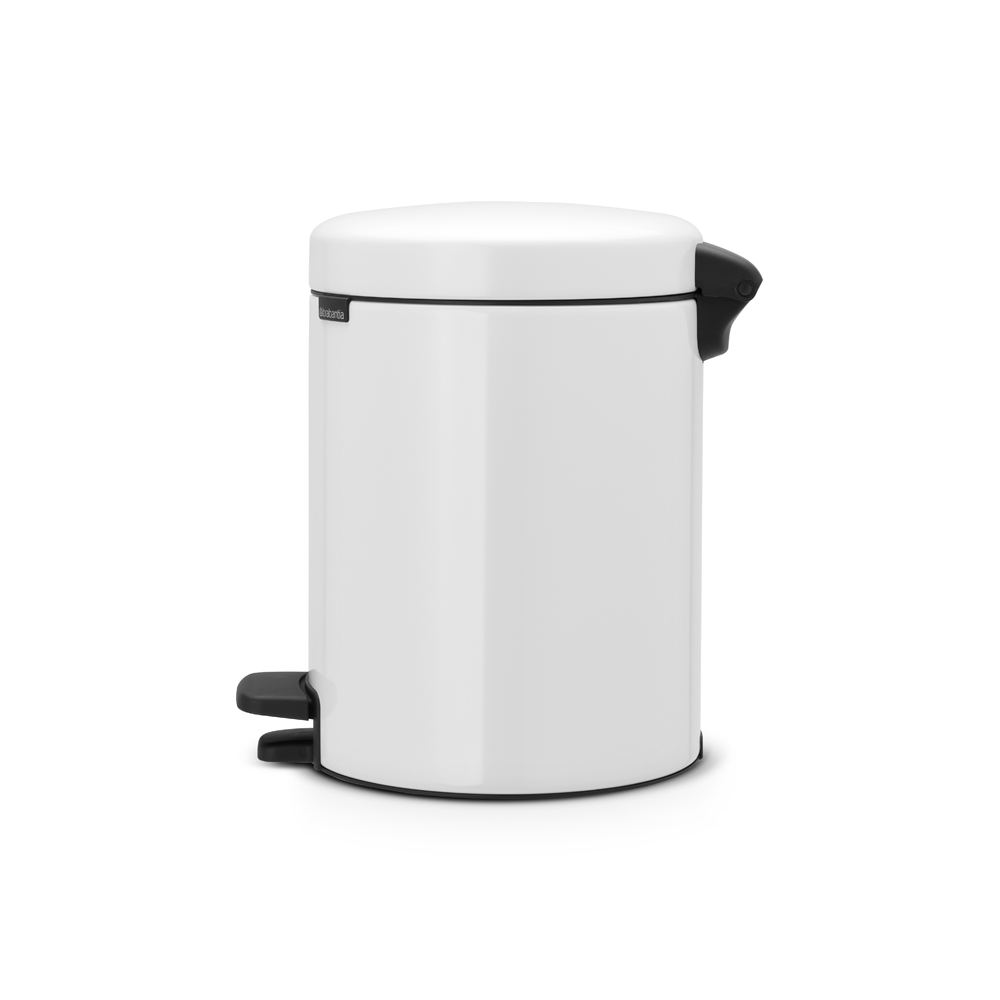 BASURERO BRABANTIA PEDAL NEWICON 5 LT WHITE - 2