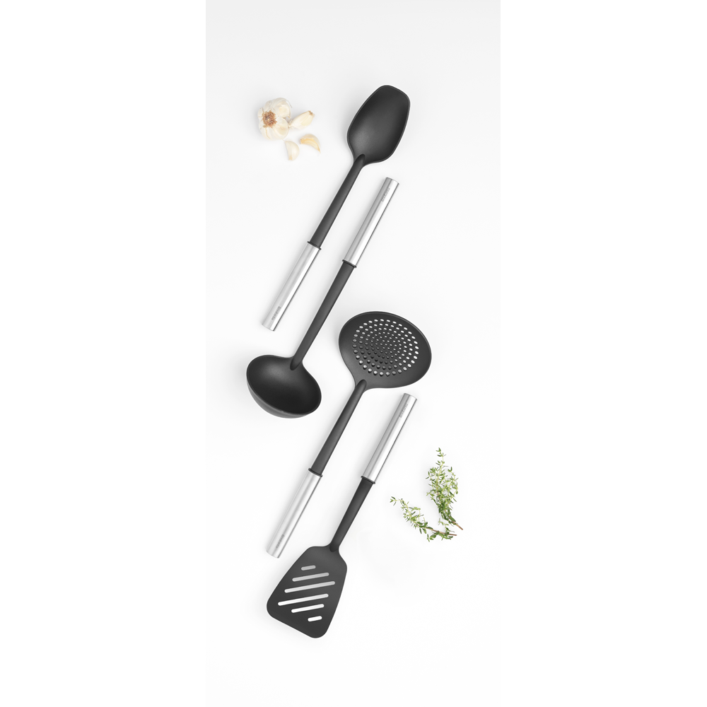SET BRABANTIA UTENSILIOS COCINA ANTIADHERENTES MATT STEEL - 2