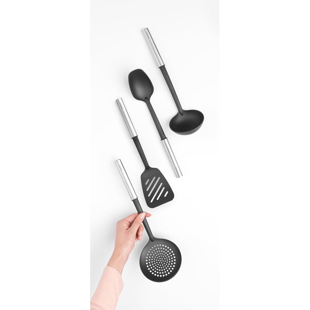 SET BRABANTIA UTENSILIOS COCINA ANTIADHERENTES MATT STEEL - 3