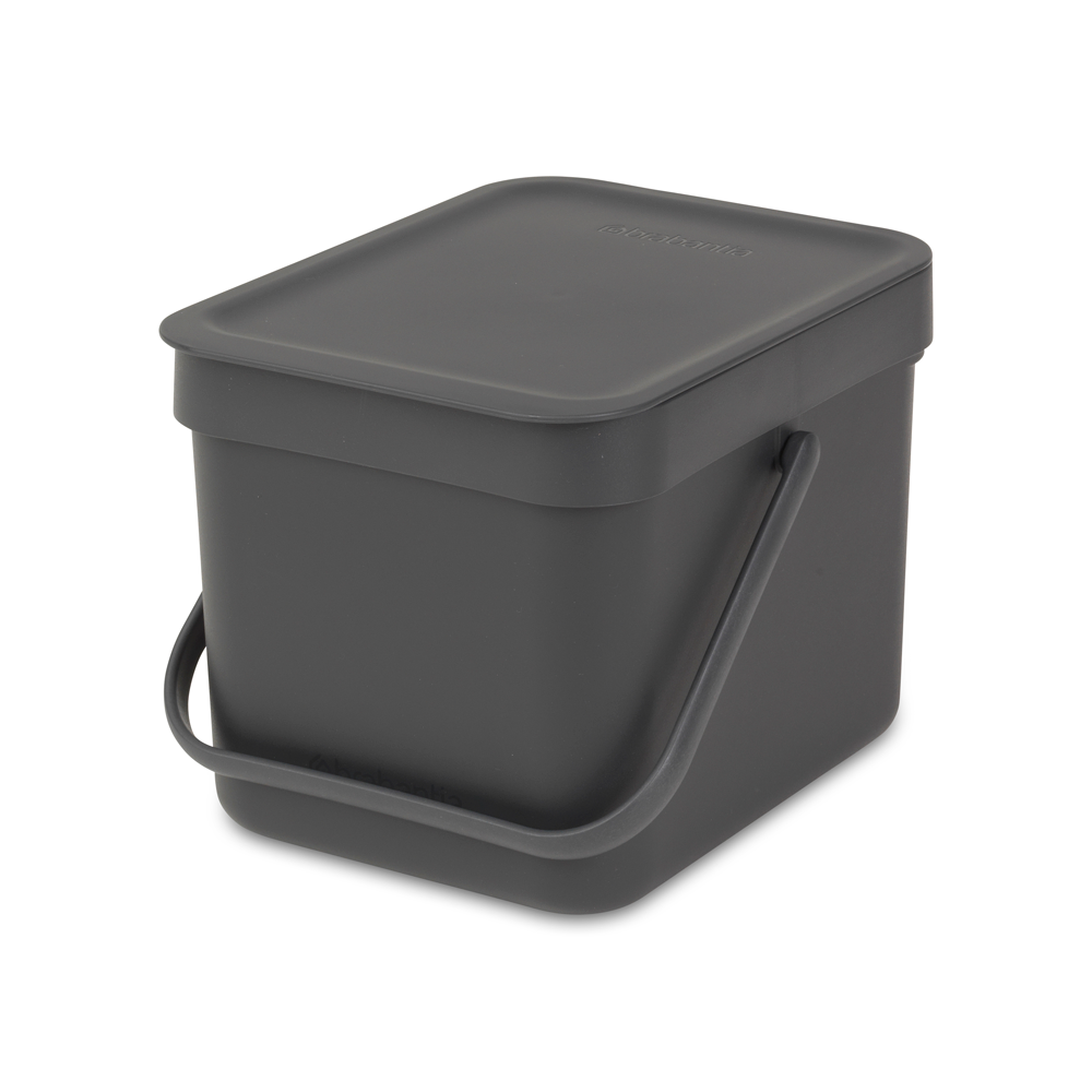 BASURERO BRABANTIA SORT & GO 6 LT GREY - 1