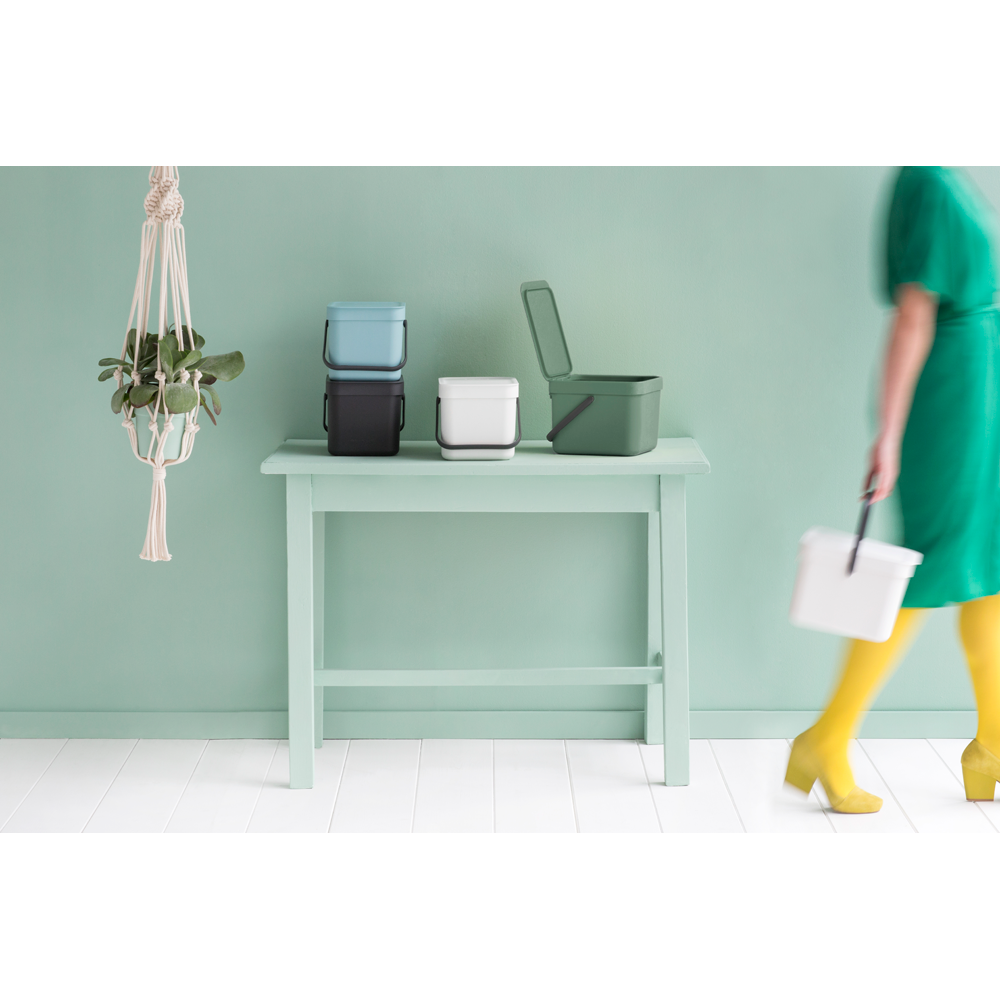 BASURERO BRABANTIA SORT & GO 6 LT GREY - 5