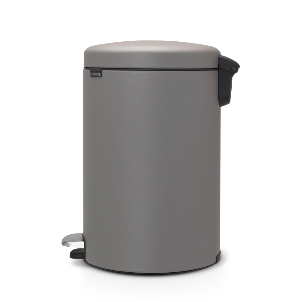 BASURERO BRABANTIA PEDAL NEWICON 20 LT MINERAL CONCRETE GREY - 2