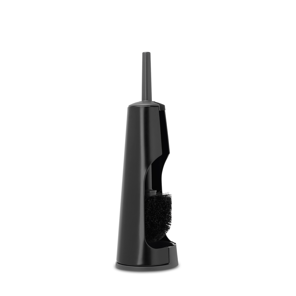 ESCOBILLA DE BAÑO CON SOPORTE RENEW MATT BLACK - 2