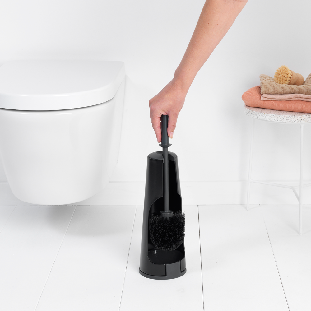 ESCOBILLA DE BAÑO CON SOPORTE RENEW MATT BLACK - 4