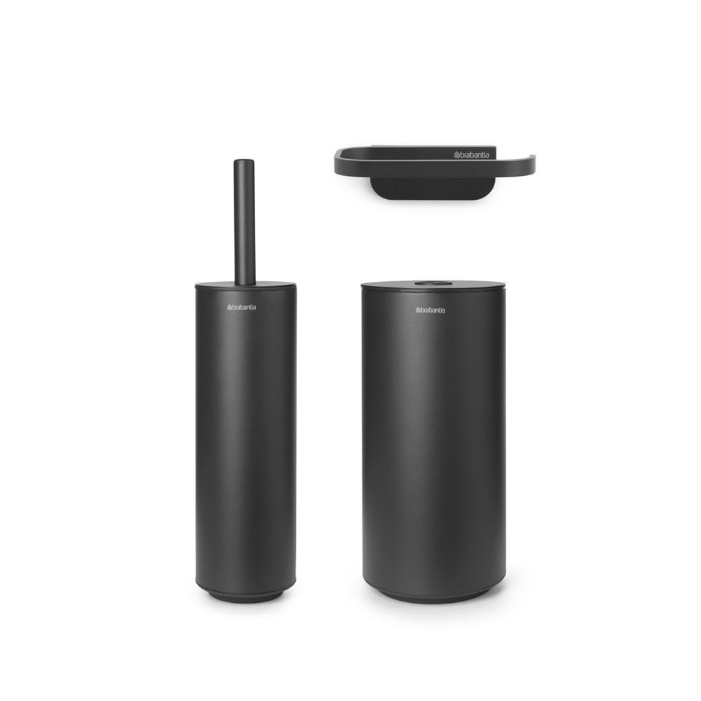SET BRABANTIA 3 ACCESORIOS EL BAÑO MIND MINERAL INFINITE GREY - 1