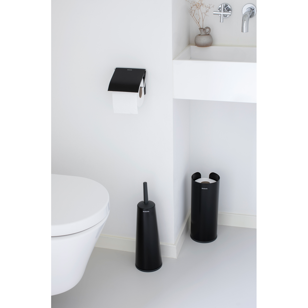 PORTA ROLLOS BRABANTIA PAPEL HIGIÉNICO RENEW MATT BLACK - 5
