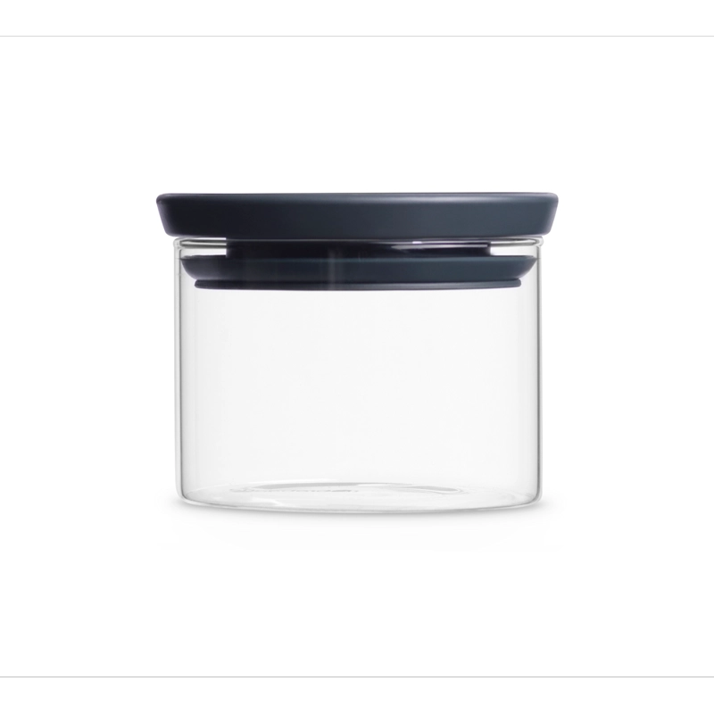 CONTENEDOR BRABANTIA VIDRIO APILABLE 0.3 LT DARK GREY - 1