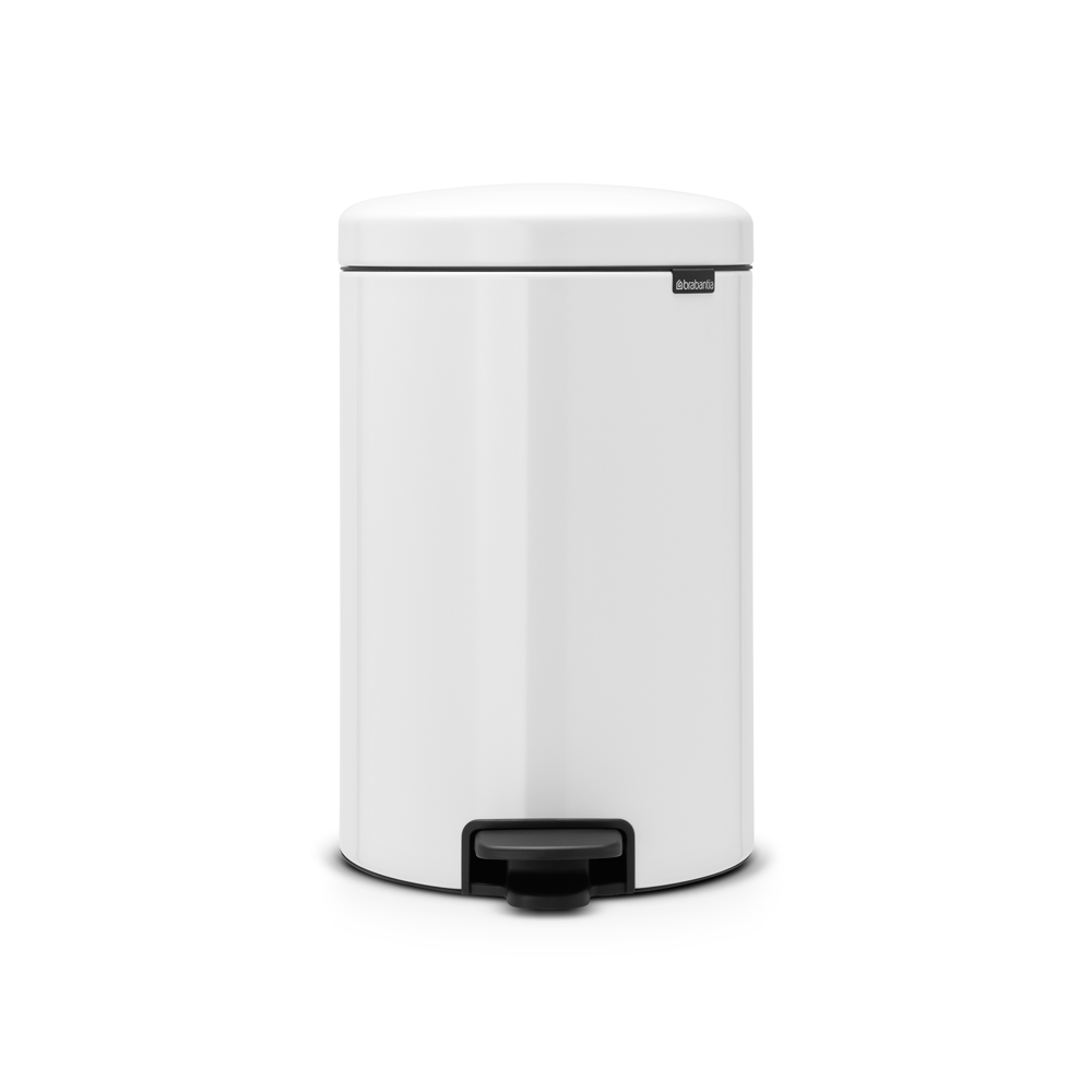 BASURERO BRABANTIA PEDAL NEWICON 20 LT WHITE - 1