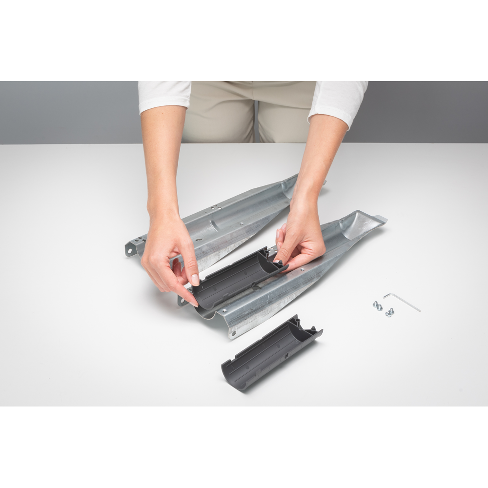 TENDEDERO BRABANTIA PARAGUAS ROTATORIO LIFT-O-MATIC 40 MT + SOPORTE JARDÍN METALLIC GREY - 4