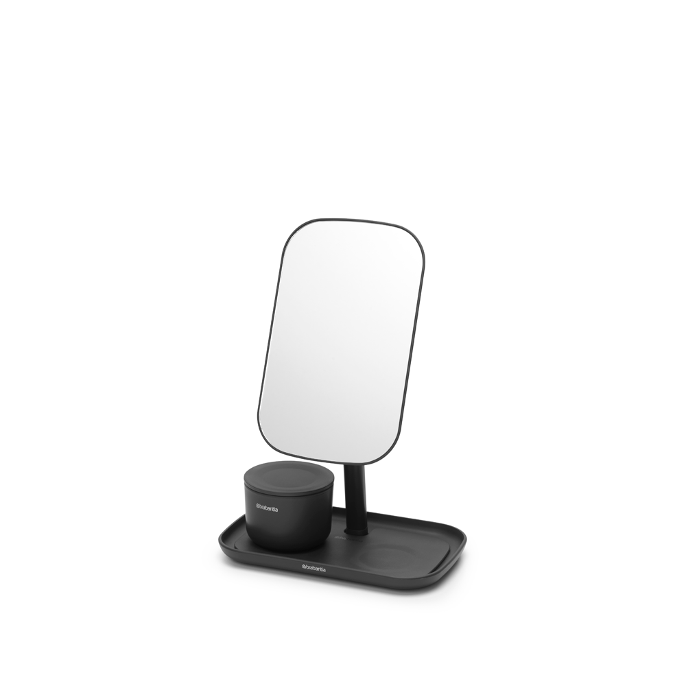 ESPEJO BRABANTIA CON BANDEJA ALMACENAJE DARK GREY - 3