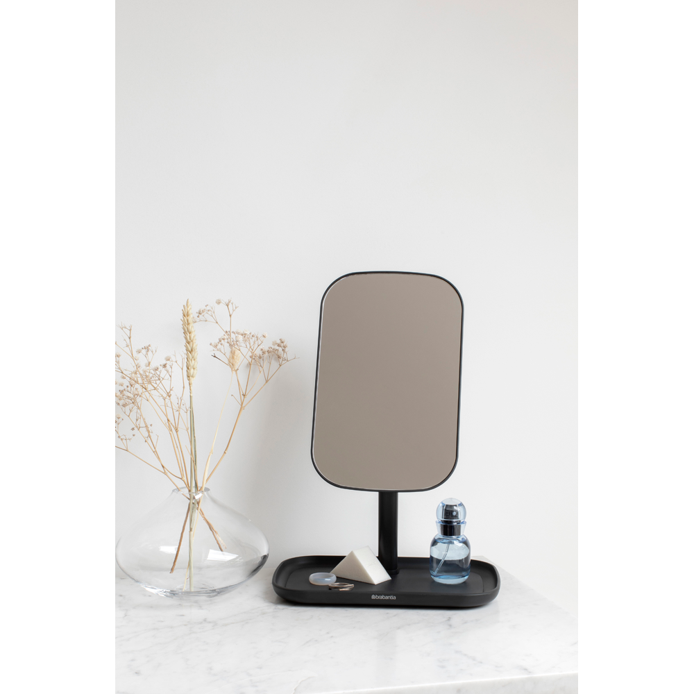 ESPEJO BRABANTIA CON BANDEJA ALMACENAJE DARK GREY - 5