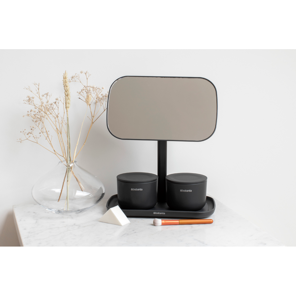 ESPEJO BRABANTIA CON BANDEJA ALMACENAJE DARK GREY - 6