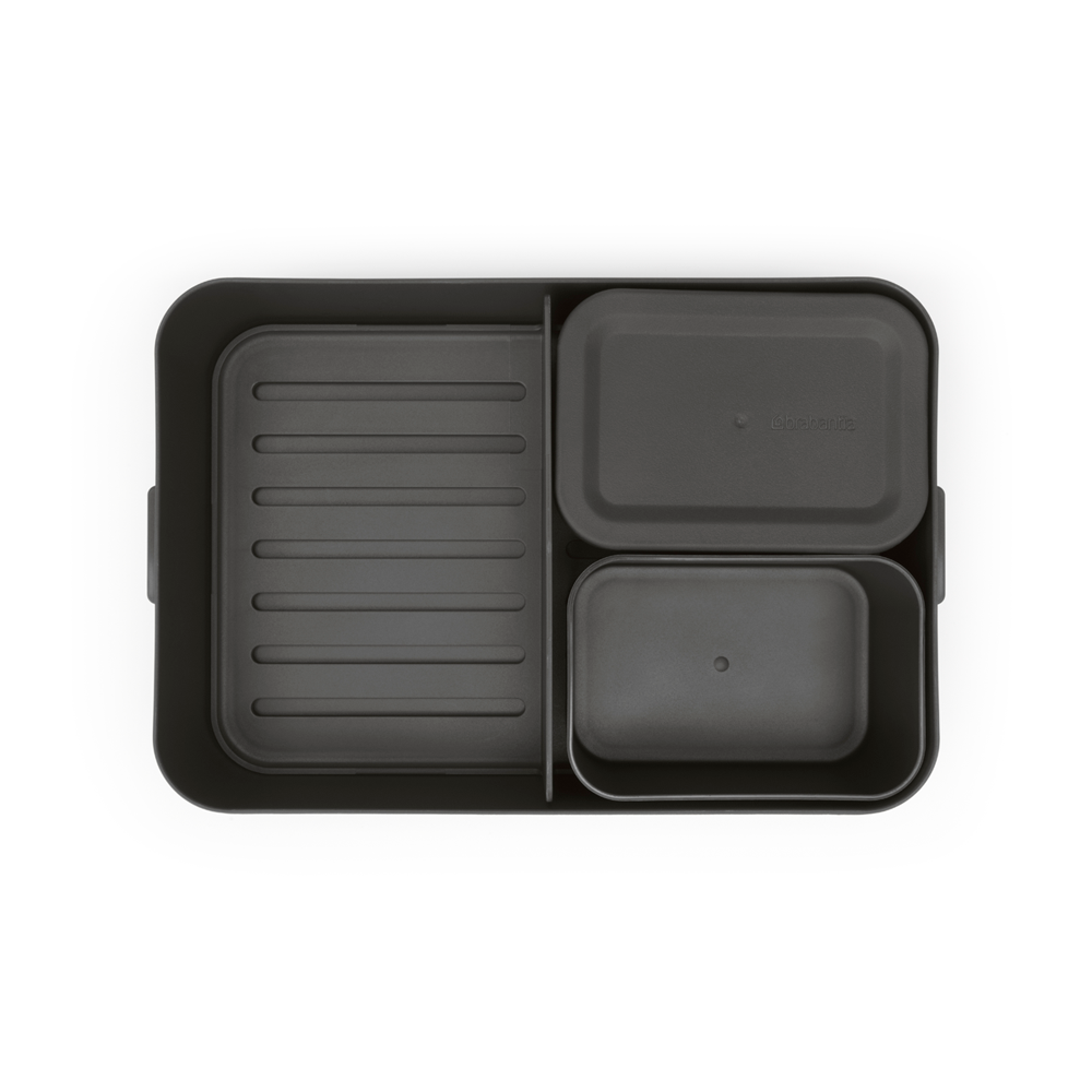 CONTENEDOR BRABANTIA ALMUERZO MAKE & TAKE BENTO GRANDE DARK GREY - 2