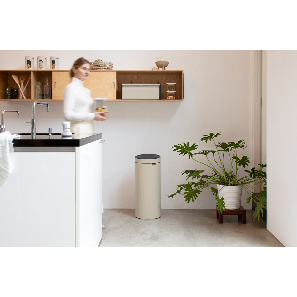 BASURERO BRABANTIA TOUCH NEW 30 SOFT BEIGE - 5