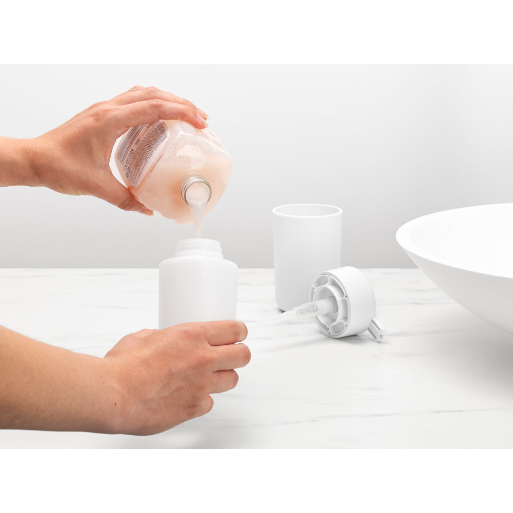 DISPENSADOR BRABANTIA JABÓN RENEW WHITE - 4