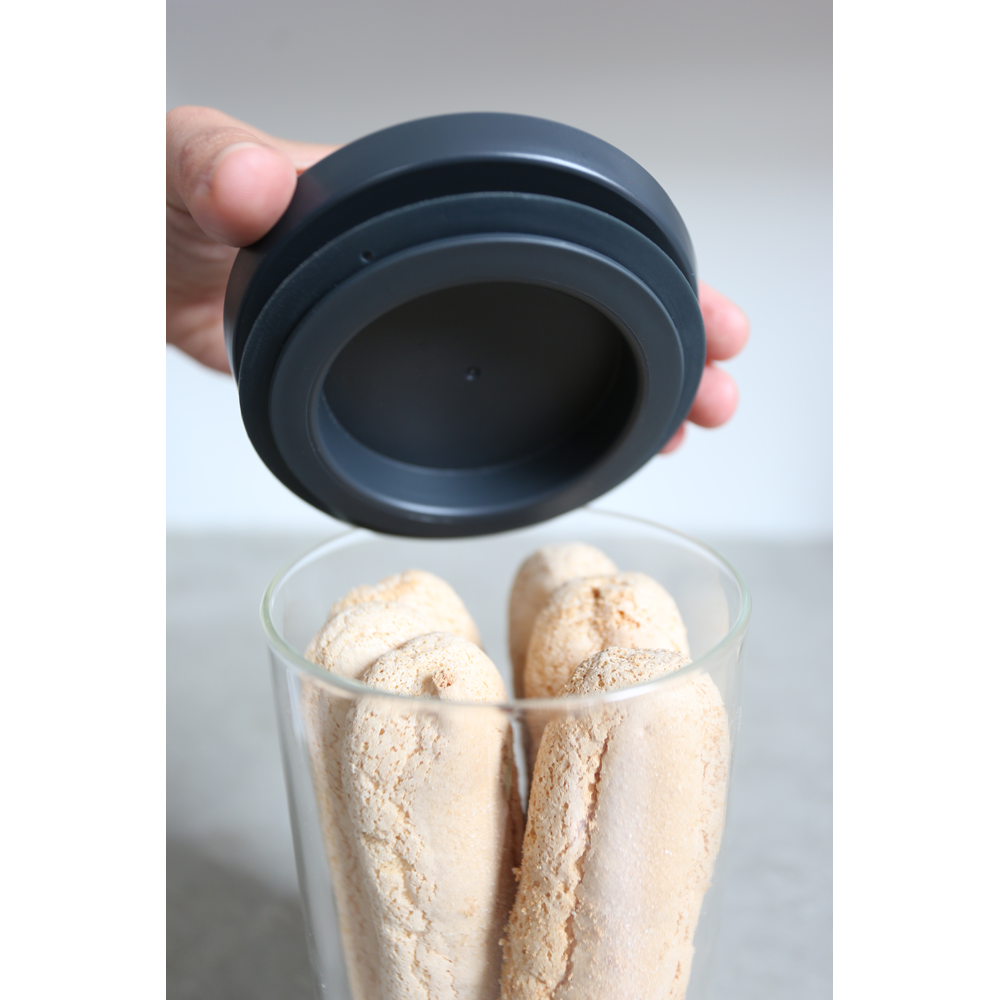 CONTENEDOR BRABANTIA VIDRIO APILABLE 1.9 LT DARK GREY - 4