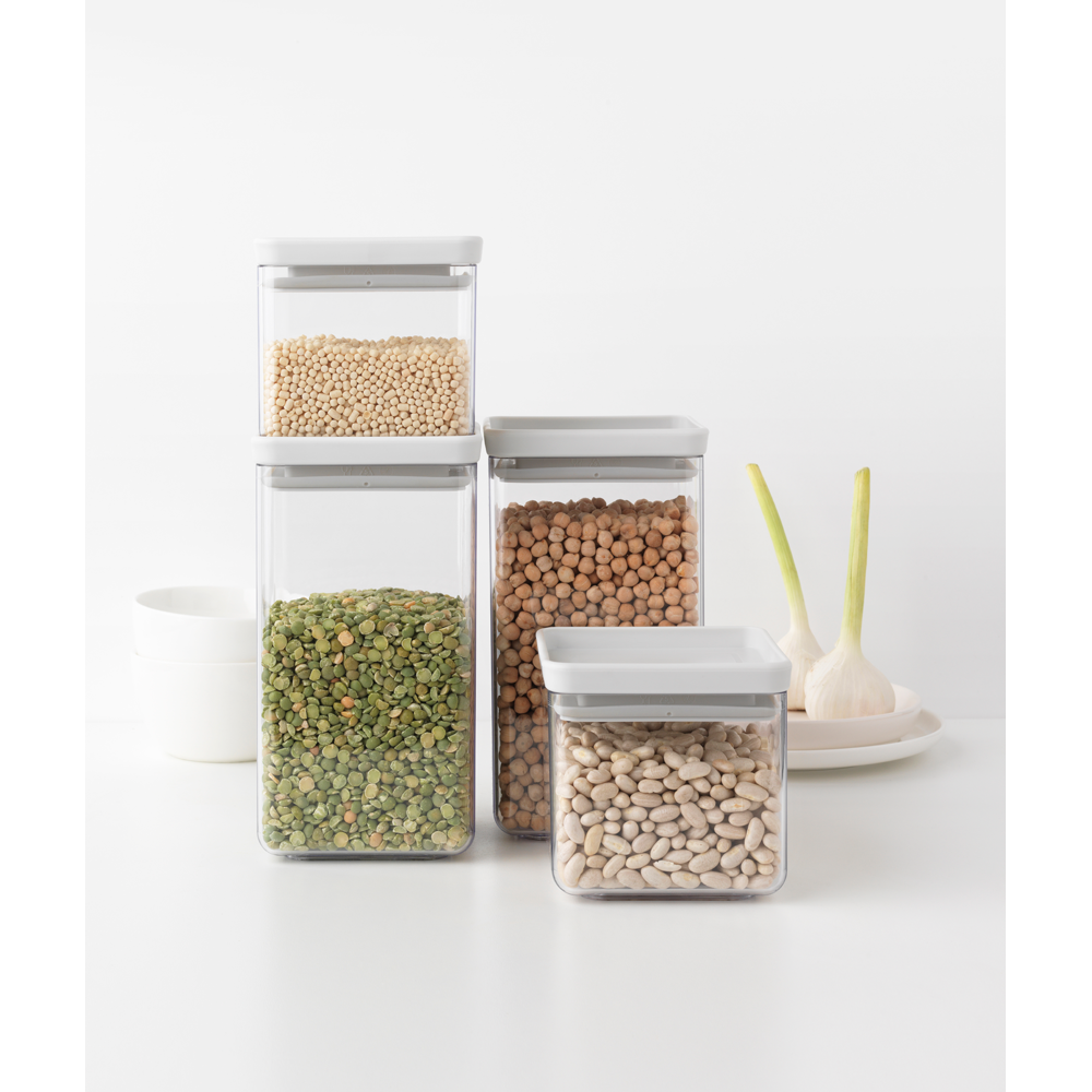 CONTENEDORE BRABANTIA JUEGO 4 CUADRADOS TASTY + WHITE - 3