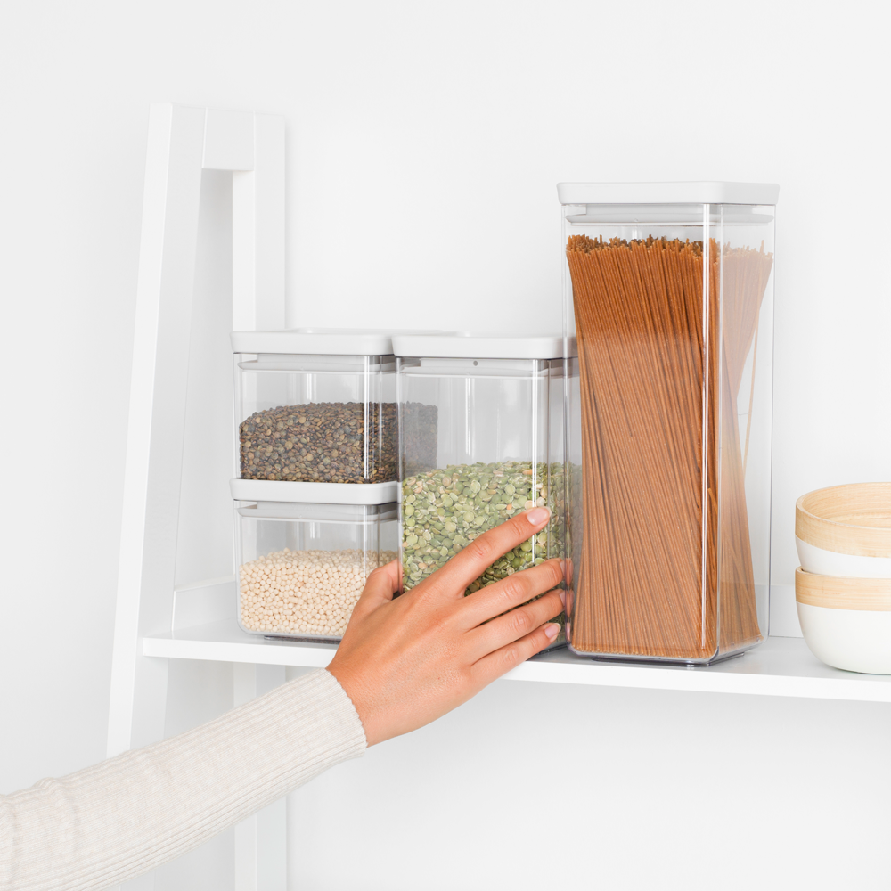 CONTENEDORE BRABANTIA JUEGO 4 CUADRADOS TASTY + WHITE - 5