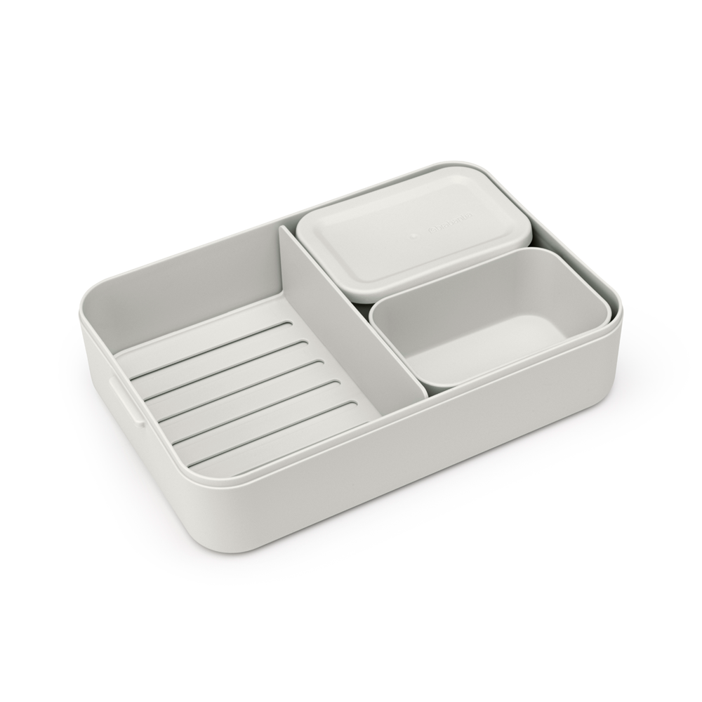 CONTENEDOR BRABANTIA ALMUERZO MAKE & TAKE BENTO GRANDE LIGHT GREY - 3