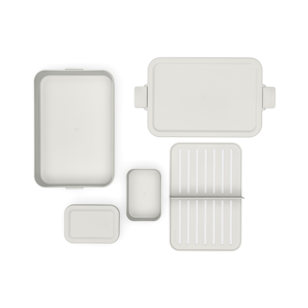 CONTENEDOR BRABANTIA ALMUERZO MAKE & TAKE BENTO GRANDE LIGHT GREY - 4