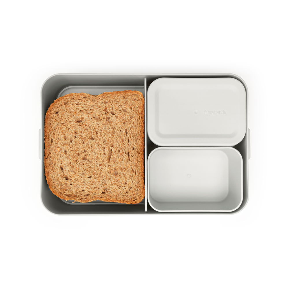 CONTENEDOR BRABANTIA ALMUERZO MAKE & TAKE BENTO GRANDE LIGHT GREY - 5