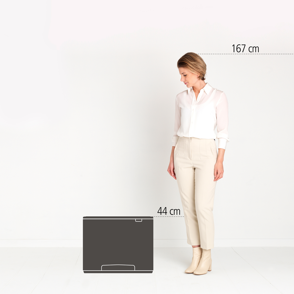 BASURERO BRABANTIA PEDAL BO 11 + 23 LT SOFT BEIGE - 5