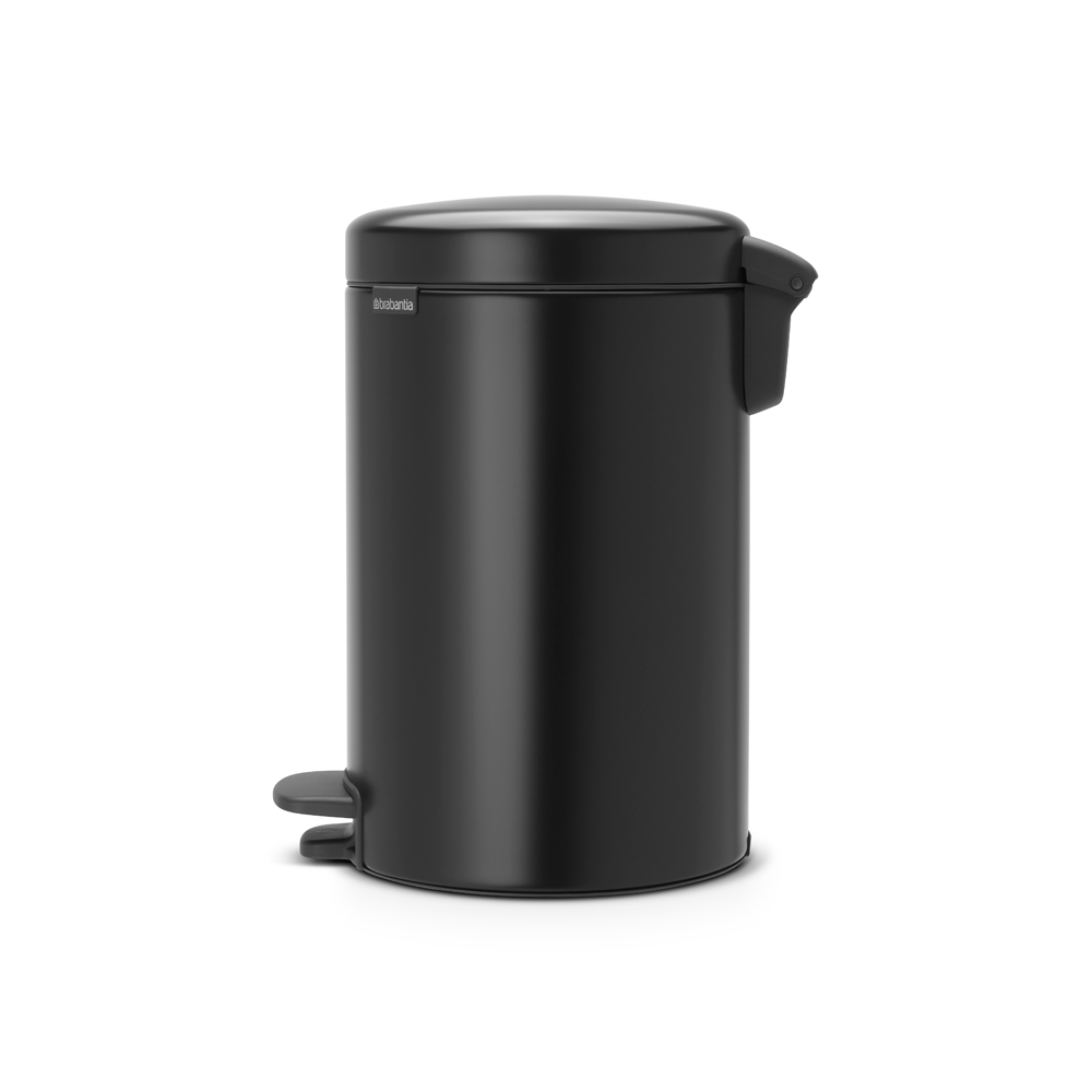 BASURERO BRABANTIA PEDAL NEWICON 12 LT MATT BLACK - 2