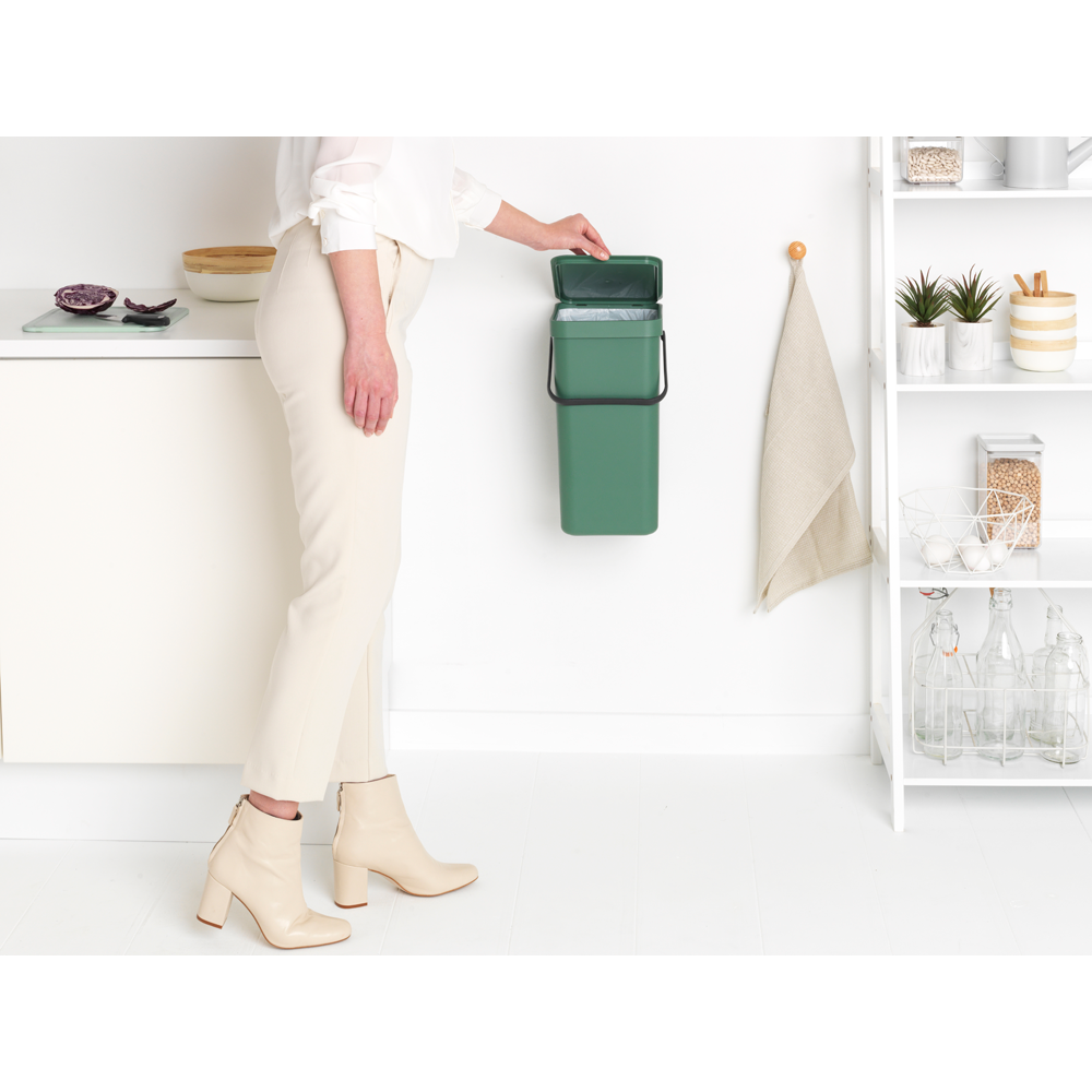 BASURERO BRABANTIA SORT & GO 16 LT FIR GREEN - 5