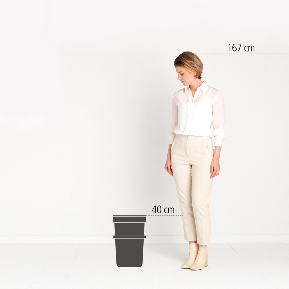 BASURERO BRABANTIA SORT & GO 16 LT FIR GREEN - 6