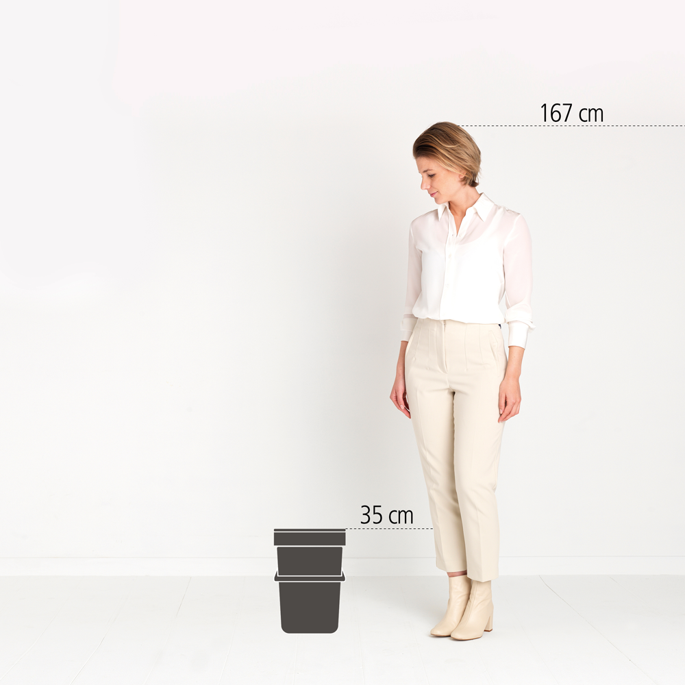 BASURERO BRABANTIA SORT & GO 12 LT FIR GREEN - 6