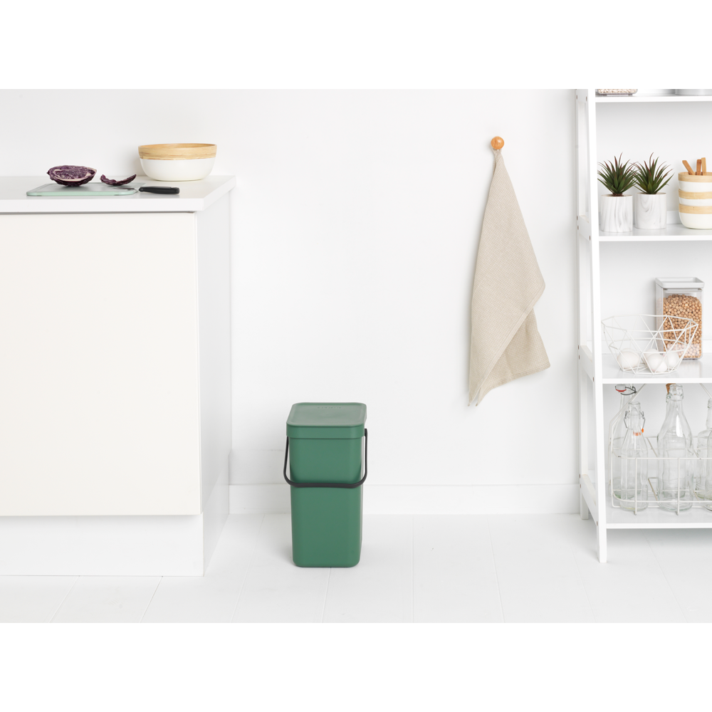 BASURERO BRABANTIA SORT & GO 12 LT FIR GREEN - 7
