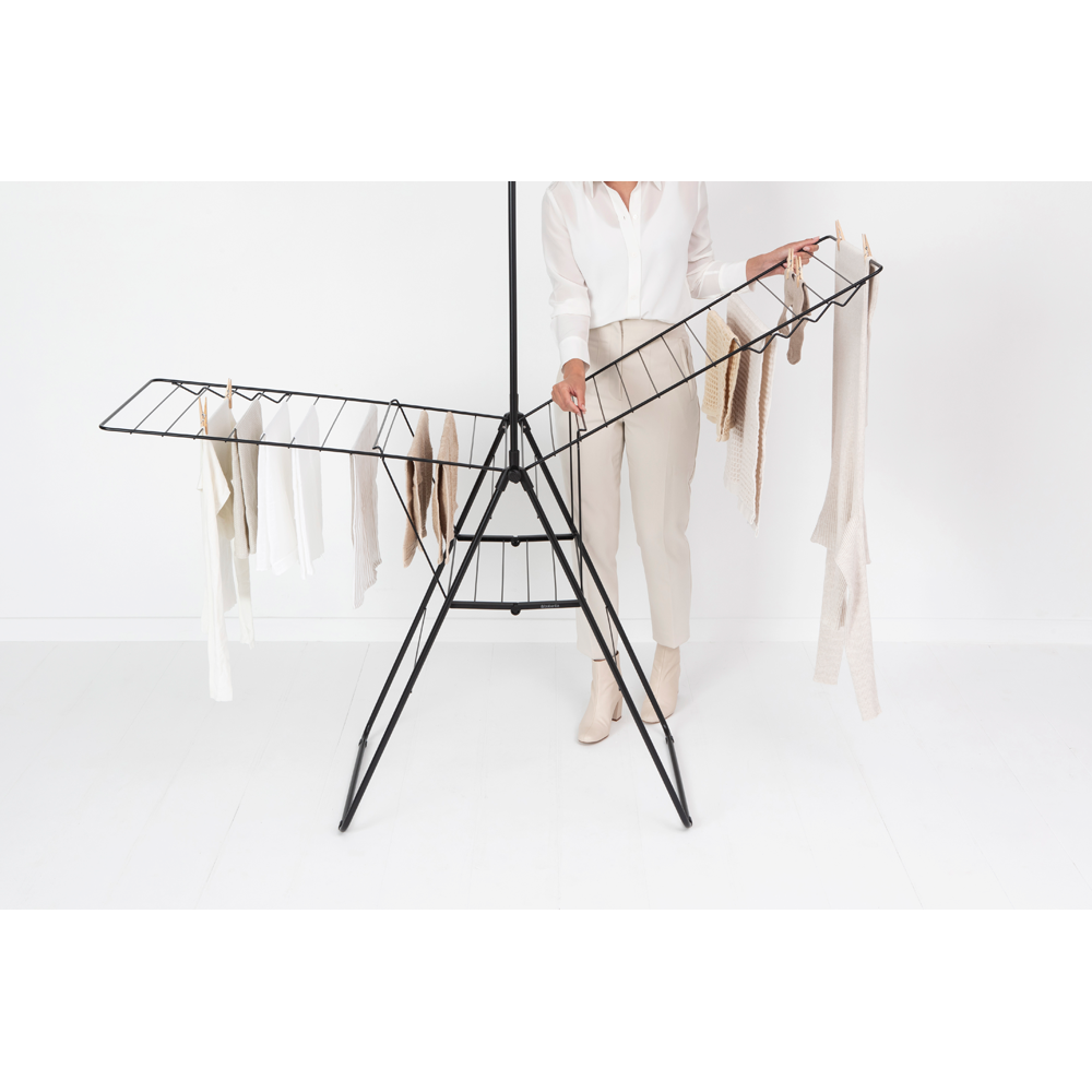 TENDEDERO BRABANTIA HANGON CON BARRA 25 MT MATT BLACK - 4