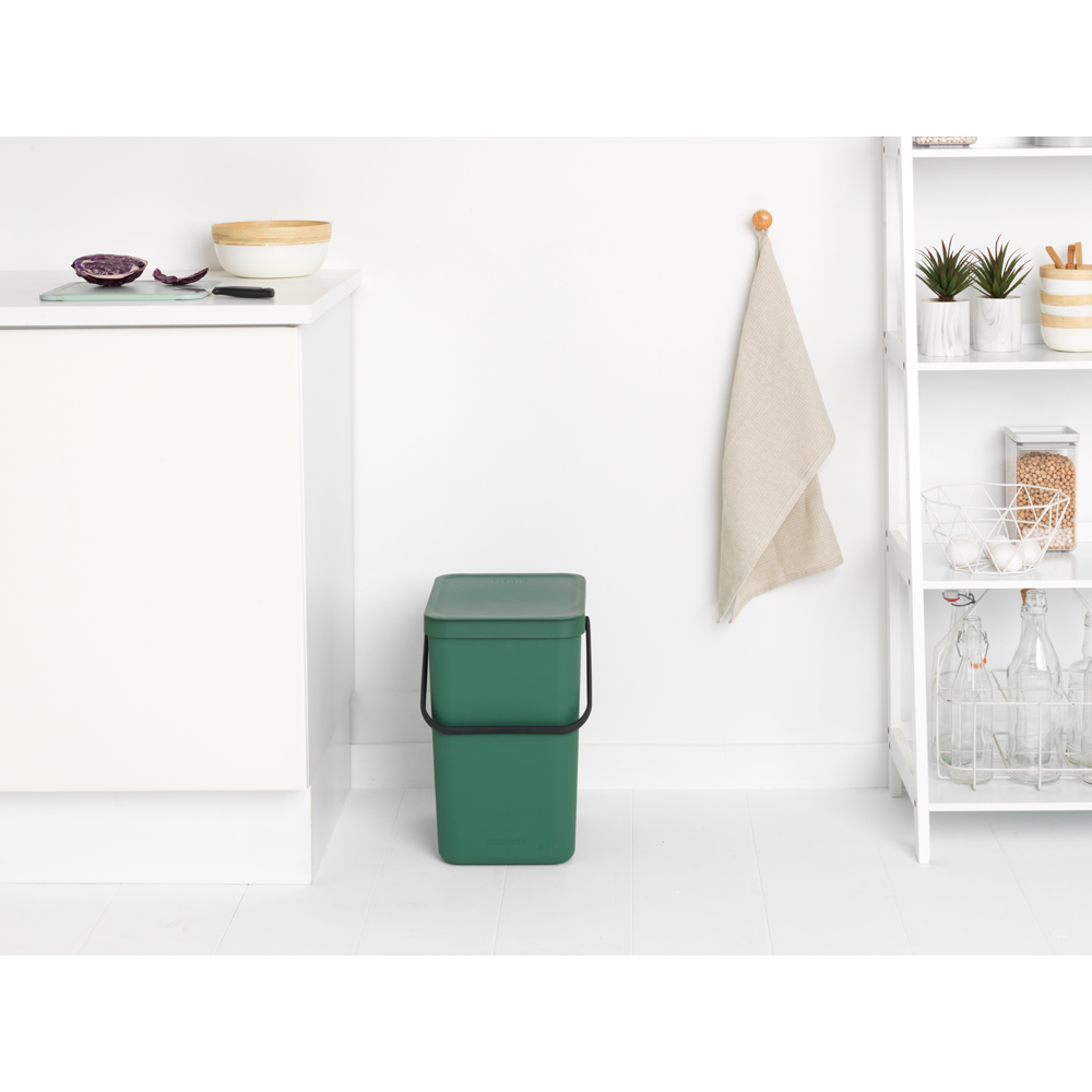 BASURERO BRABANTIA SORT & GO 25 LT FIR GREEN - 5