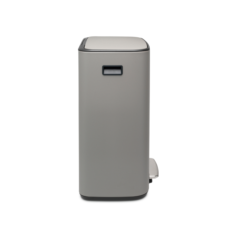 BASURERO BRABANTIA PEDAL BO 2 X 30 LT MINERAL CONCRETE GREY - 3