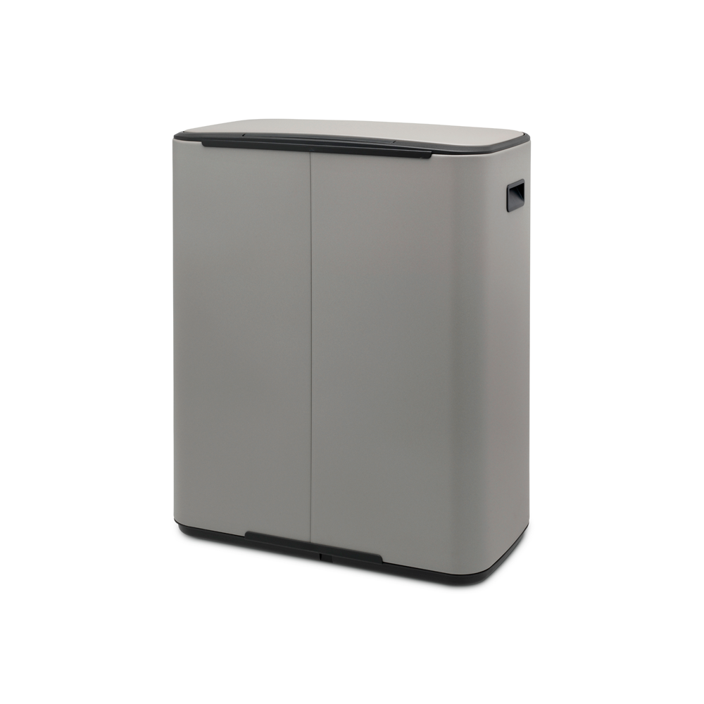 BASURERO BRABANTIA PEDAL BO 2 X 30 LT MINERAL CONCRETE GREY - 4