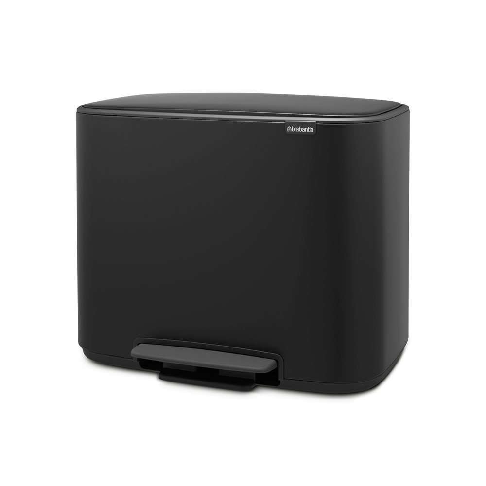 BASURERO BRABANTIA PEDAL BO 11 + 23 LT MATT BLACK - 3