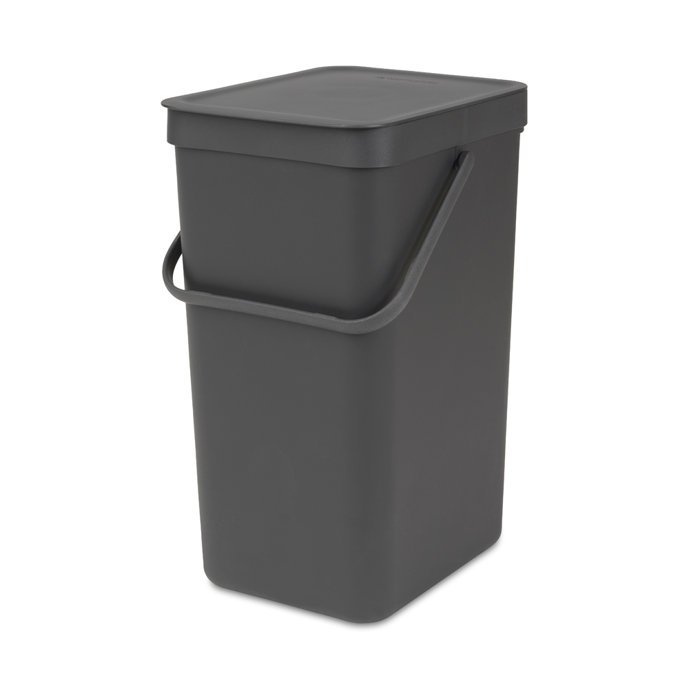 BASURERO BRABANTIA SORT & GO 16 LT GREY - 1