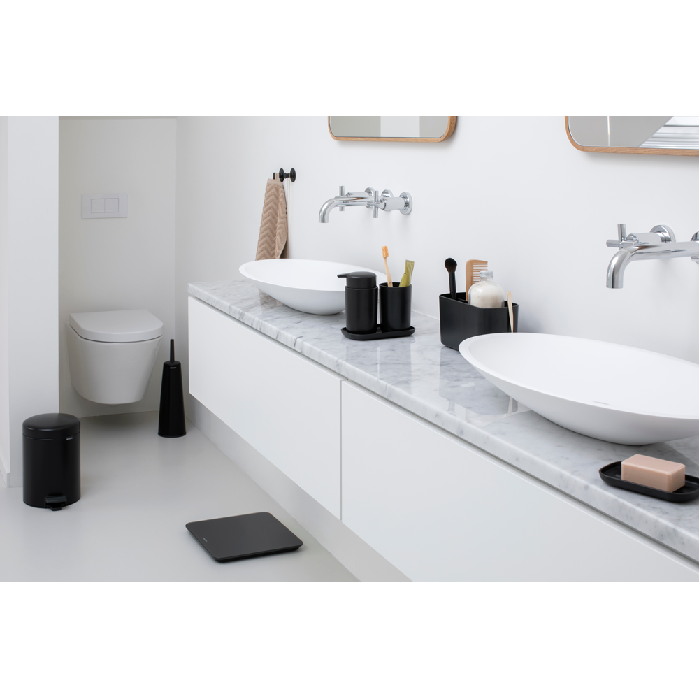 SET BRABANTIA 3 ACCESORIOS BAÑO RENEW MATT BLACK - 3