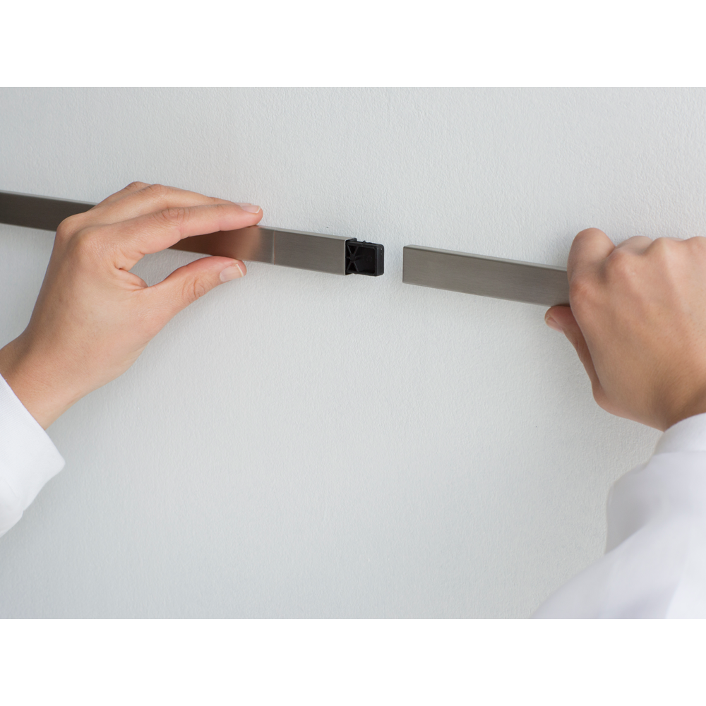 BARRA BRABANTIA PARED 60 CM 7 GANCHOS MATT STEEL - 2