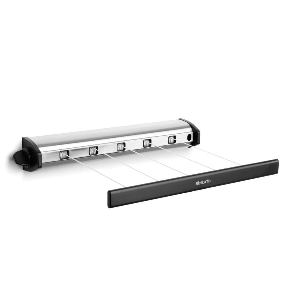 COLGADOR BRABANTIA RETRÁCTIL 22 MT MATT STEEL - 1